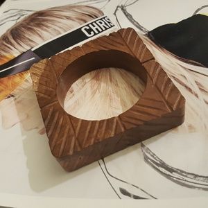 Carved Wood Bracelet